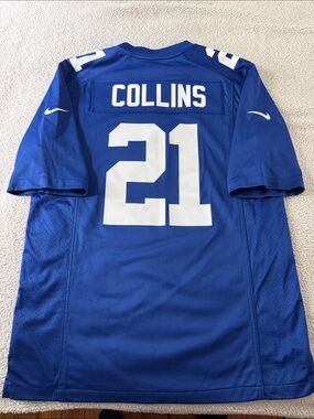 New York Giants #21 Landon Collins NFL On Field Home Nike Jersey